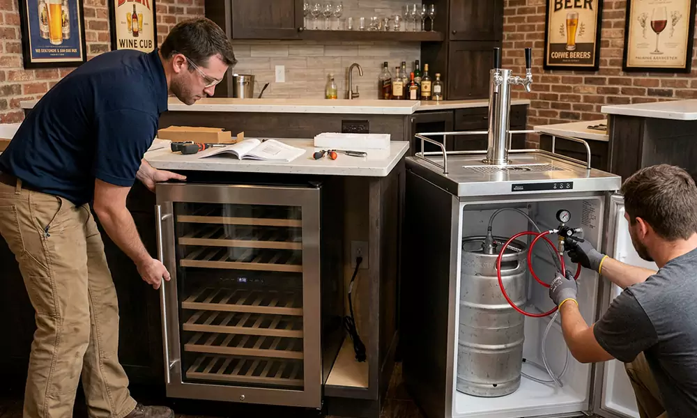 Wine Cooler and Kegerator Installation in Estero, FL