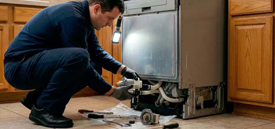 Dishwasher Drain Hose Repair in Estero