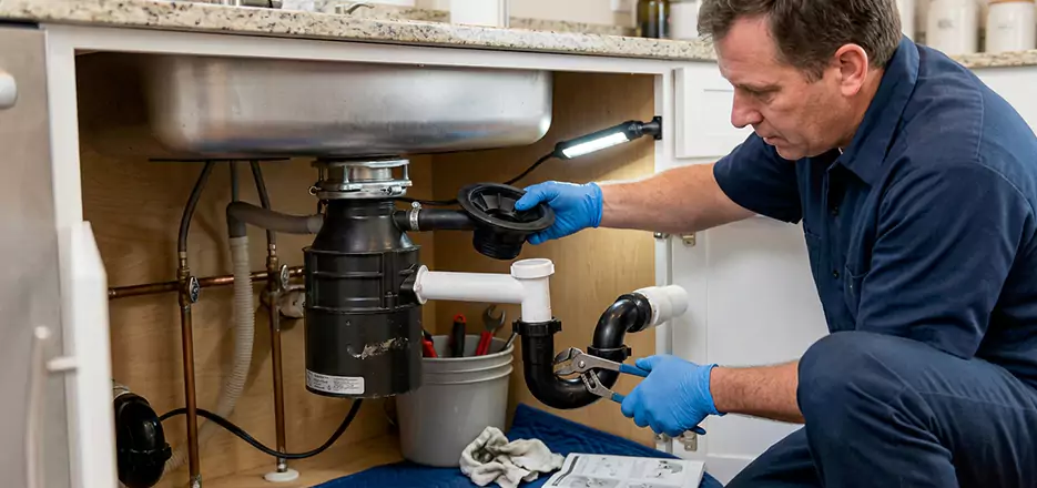 Garbage Disposal Splash Guard and Trap Installation in Estero