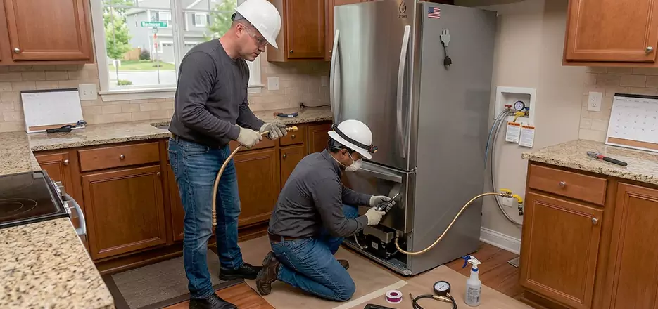 Propane Refrigerator Installation in Estero